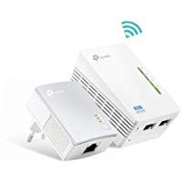TP-Link TL-WPA4220 KIT - 2 Adaptadores de Comunicaci&oacute;n por L&iacute;nea El&eacute;ctrica (WiFi AV 600 Mbps, PLC con WiFi, Extensor, Repetidores de Red, Amplificador y Cobertura Internet, 3 Puertos, Cable Ethernet)