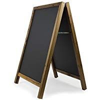 Chalkboards UK Pizarras cuadradas de Madera en Color Negro, 100 x 70 cm