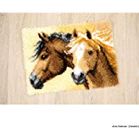 Vervaco PN-0144834 dise&ntilde;o de Caballos, Alfombra de Nudos