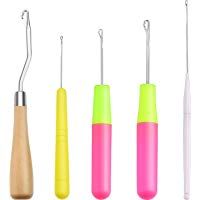 Maxdot 5 piezas diferentes tama&ntilde;o gancho gancho ganchillo aguja ganchillo herramienta
