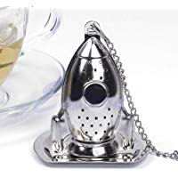 rivalty (TM) Rocket difusor de infusor de t&eacute; de hojas sueltas colador filtro de especias de acero inoxidable caliente