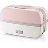 Sarazong Caja de Almuerzo el&eacute;ctrica Aislamiento de Doble Capa Calefacci&oacute;n Caja de Almuerzo Caja de Almuerzo de Acero Inoxidable enchufable Interior de arroz Plegable Enchufe el&eacute;ctrico port&aacute;til