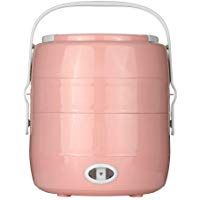 Weehey 2L Mini Cocina de Arroz Caja de Comida El&eacute;ctrica Caja de Almuerzo Aislamiento T&eacute;rmico Caja de Almuerzo Port&aacute;til Calefacci&oacute;n El&eacute;ctrica Cocina de Arroz con Cocedor de Huevo de Vapor