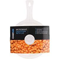 Chef Aid - Cacerola de microondas con Tapa, Color Blanco