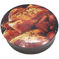 Envase de Aluminio Redondo+Tapa. Especial para Pollo Asado. 1.500cc. Paquete de 100 unidades.