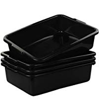 Lesbye Barre&ntilde;o de Obra Rectangular, Heavy-Weight Bus Tub, Pack de 4