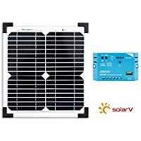 Regulador de carga SolarV&reg; Basicset Mono 10 W y PWM, 5 A, LS0512EU