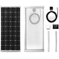 Panel Solar 100&nbsp;W monocristallino para Camper. Kit Completo de Accesorios para el Montaje y de regulador 10&nbsp;A