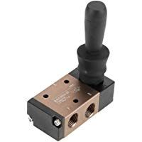 3H210-08 V&aacute;lvula neum&aacute;tica operada por palanca de mano con control de aire de 2 v&iacute;as y 3 v&iacute;as de 1/4"