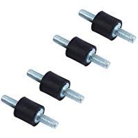 Soportes aisladores de goma antivibraci&oacute;n, Keenso&nbsp;4 piezas de Bobinas Doble Tornillo Pernos Amortiguadores Silentblock, Bobinas M4 10 * 10 para Coche Barco Caucho