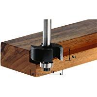 Festool 491022 - Fresa de renvalso HW, v&aacute;stago 8 mm HW S8 D31,7/NL 12,7