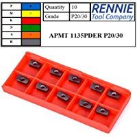 10 x APMT 1135PDER-M2 P20/30 Carbide fresado insertos para mecanizado de acero. Vendedor del Reino Unido