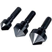Wolfcraft 2584000 2584000-3 avellanador WS, 1 Filo, v&aacute;stago Hexagonal diam. 12, 16, 19 mm, Set de 3 Piezas