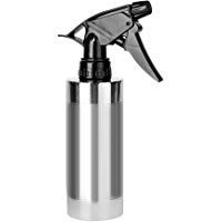 Botella de spray, ONEGenug 280&nbsp;ml acero inoxidable mano presi&oacute;n regadera, agua pulverizador botella para h&uacute;medo cuidado del cabello, verter plantas, limpieza de coches y muebles