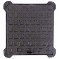 Alcantarilla chiusino marco con tapa fundido 40&nbsp;x 40&nbsp;cm B125&nbsp;luz 31&nbsp;x 28,5