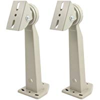 sourcing map C&aacute;mara 2pcs Montaje en Pared de Seguridad CCTV Soporte de Montaje Iorn Gris 300 mm Altura