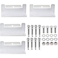 WiMas 4 Juegos de Soporte de Panel Solar Za Soporte de Soporte con Tuercas y Pernos para Techo de Barco RV, Estilo 2, 1