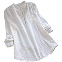 ❤️Camisas Mujer Sexy de Talla Grande,Modaworld Las Mujeres de Manga Larga Casual Loose Tunic Tops Camiseta Blusa Suelta para Mujer Blusas Elegante se&ntilde;oras ni&ntilde;a