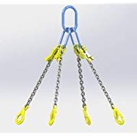 Hackett AMZ1023131 - Cadena con ganchos de seguridad, 7mm Chain Dia, 1