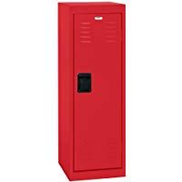 Sandusky Lee 1-tier taquilla de acero, 48&nbsp;", Red, 1