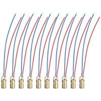 Naisicatar C&acirc;bl&eacute; Cobre L&aacute;ser Head Diodo L&aacute;ser Cobre filaire M&oacute;dulo Tubo Cobre Rojo en Forma de Cabeza Dot 5&nbsp;V 5&nbsp;MW 650&nbsp;NM 6&nbsp;mm Diodo M&oacute;dulo para Arduino Raspberry Pi prototipado X 10