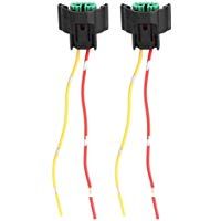 Conector de mazo de cables del faro, 2 piezas Coche Moto Adaptador hembra Enchufe de cableado Base de la l&aacute;mpara Soporte Cable Conector para H8 H9 H11