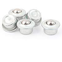 sourcingmap 31mm Di&aacute;metro de Brida Met&aacute;lica Montada En La Unidad de Transferencia de Bola Rodamientos 5 Pc