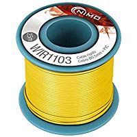 CABLE R&Iacute;GIDO 0,5MM, COBRE ESTA&Ntilde;ADO, AMARILLO, 25M