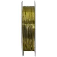 Queta 1 Pieza Chapado de Alambre de Cobre Cuentas Pendientes Pulsera Collar bisuter&iacute;a DIY Material de Manualidades 0,4 mm Color Cobre Alambre Dorado Dorado