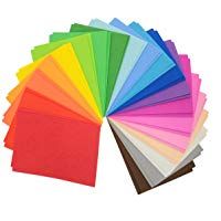 CI W1860155 - Hojas de espuma, A5, 22 x 15 x 8,5 cm, 20 colores surtidos, 40 hojas