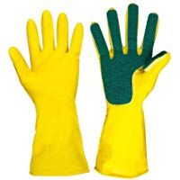 myonly Guantes para lavavajillas Almohadilla para Fregar Lavado de Platos Limpieza Guantes Resistentes al Calor para la Limpieza, Hogar, Lavado de Autos, Cuidado del Cabello para Mascotas
