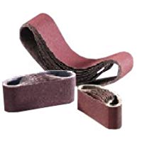 Flexovit 63642585866 Bandas Port&aacute;tiles de Tela de &Oacute;xido de Aluminio, 60 mm A x 400 mm D, 80 Grano, Set de 10