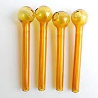 Pyrex 5-Pack&nbsp;&ndash;&nbsp;Quemador de aceite de cristal claro color&nbsp;&ndash;&nbsp;4&nbsp;pulgadas Longitud&nbsp;&ndash;&nbsp;2&nbsp;mm de grosor tubo end-pipe