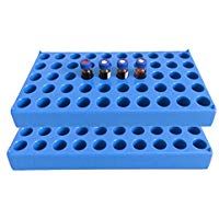 2pcs 50&nbsp;Posici&oacute;n chromatographic botella accesorio de 1,5&nbsp;ml 2&nbsp;ml Tubos de tubos de centr&iacute;fuga Rack