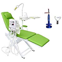 Primera Dental port&aacute;til funda para silla unidad de turbina 4H + 5&nbsp;W inal&aacute;mbrico LED curar luz azul