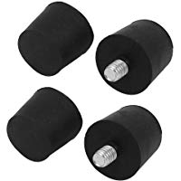sourcingmap 4pzas 26mm X 30mm de Goma C&oacute;nico Anti Aislador de Vibraci&oacute;n de Soporte Montaje Apagador M8 X 10mm