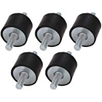 cnbtr goma Negro Doble Tornillo silentblock M10&nbsp;antivibraciones montaje para Industrial juego de 5