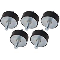 cnbtr goma Negro Doble Tornillo silentblock M10&nbsp;antivibraciones montaje para Industrial juego de 5