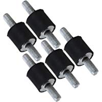 Mxfan - 5 tornillos para motor (8 x 8 mm), color negro y plateado