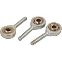 sourcing map Cojinete Del Extremo De La Varilla De Rosca Macho M5 Dia Derecha Tono Plata 3Pcs