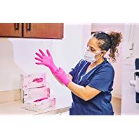 Guantes de examen dental MICRO-TOUCH DENTA-GLOVE MAGENTA Nitrilo ALLOGEL, XS