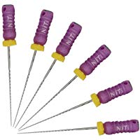 Dorit Hope Hand utiliza K Files, 10, color morado, material Niti, longitud 25 mm, 6 piezas por caja. (CE, certificado por la FDA) (1)