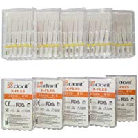 Dorit Hope Hand utiliza K Files, 15, color blanco, material Niti, longitud 25 mm, 6 piezas por caja. (CE, certificado por la FDA) (10)