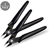 Boenfu &ndash; Lot de 2 pinces coupantes de c&ocirc;t&eacute;, pour c&acirc;ble, bijoux, travaux pratiques