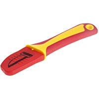 JOYKK Cuchillo de Electricista Corte de Borde Recto Herramienta de reparaci&oacute;n Mango de pl&aacute;stico - Rojo + Amarillo