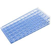 DealMux azul claro pl&aacute;stico desmontable 50 Agujero 15mm Centr&iacute;fuga Portatubo rack