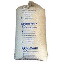 Material de relleno SebaPack para embalajes, 60&nbsp;a&nbsp;1200&nbsp;litros, copos de relleno bio, naturales, de almid&oacute;n de ma&iacute;z, color Blanco 400 Liter