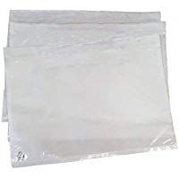 Paquete de 100 Bolsas adhesivas portadocumentos Sobres de lista de empaquetado transparente (165x122mm A6)