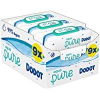 Dodot Aqua Pure Toallitas Beb&eacute; con 99% Agua 9 Paquetes, 432 Toallitas