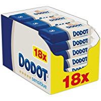 Dodot Sensitive - Toallitas beb&eacute;, 18 paquetes, 972 toallitas